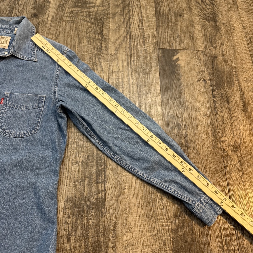 Levi's Western Denim Button Shirt Red Tab Women's M - Picture 4 of 6